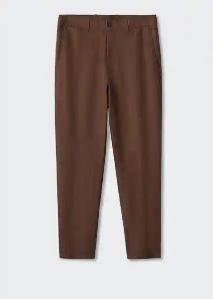 Pantalón Oyster Chocolate Talla 40 Hombre Mango