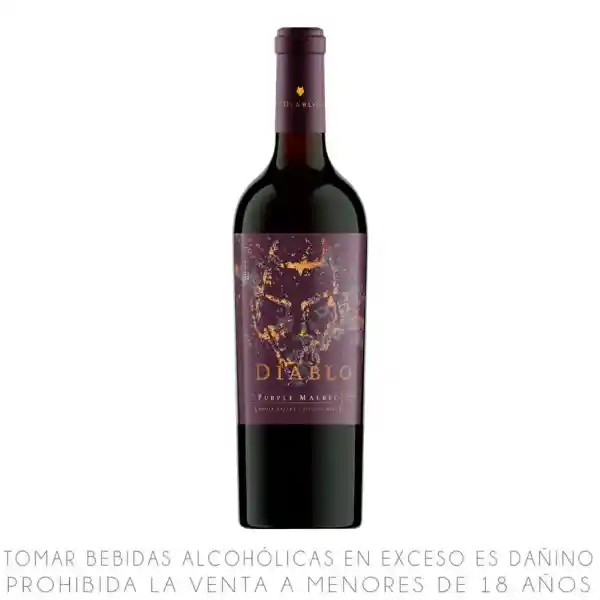 Diablo Purple Vino Tinto Malbec Malbec