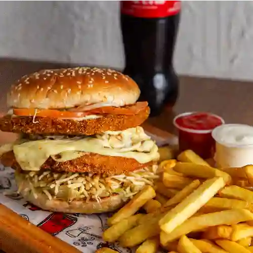 H Doble Pollo Apanado