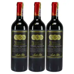 Vino Santa Rita 3 Medallas Cabernet Sauvignon X750 Ml 2X3