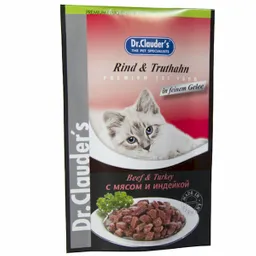 Dr. Clauder's Alimento Húmedo para Gato con Ternera & Pavo 
