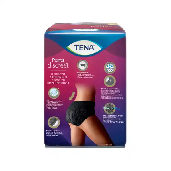 Tena Pañal Pants Discreet en Color Negro