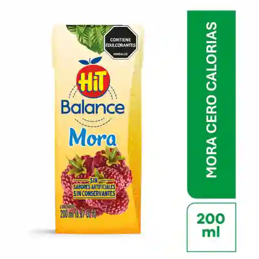 Jugo Hit Mora Sin Azucar Tetrapack