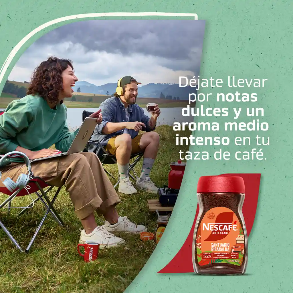 Café instantáneo NESCAFÉ Artesano Santuario Risaralda x 85g