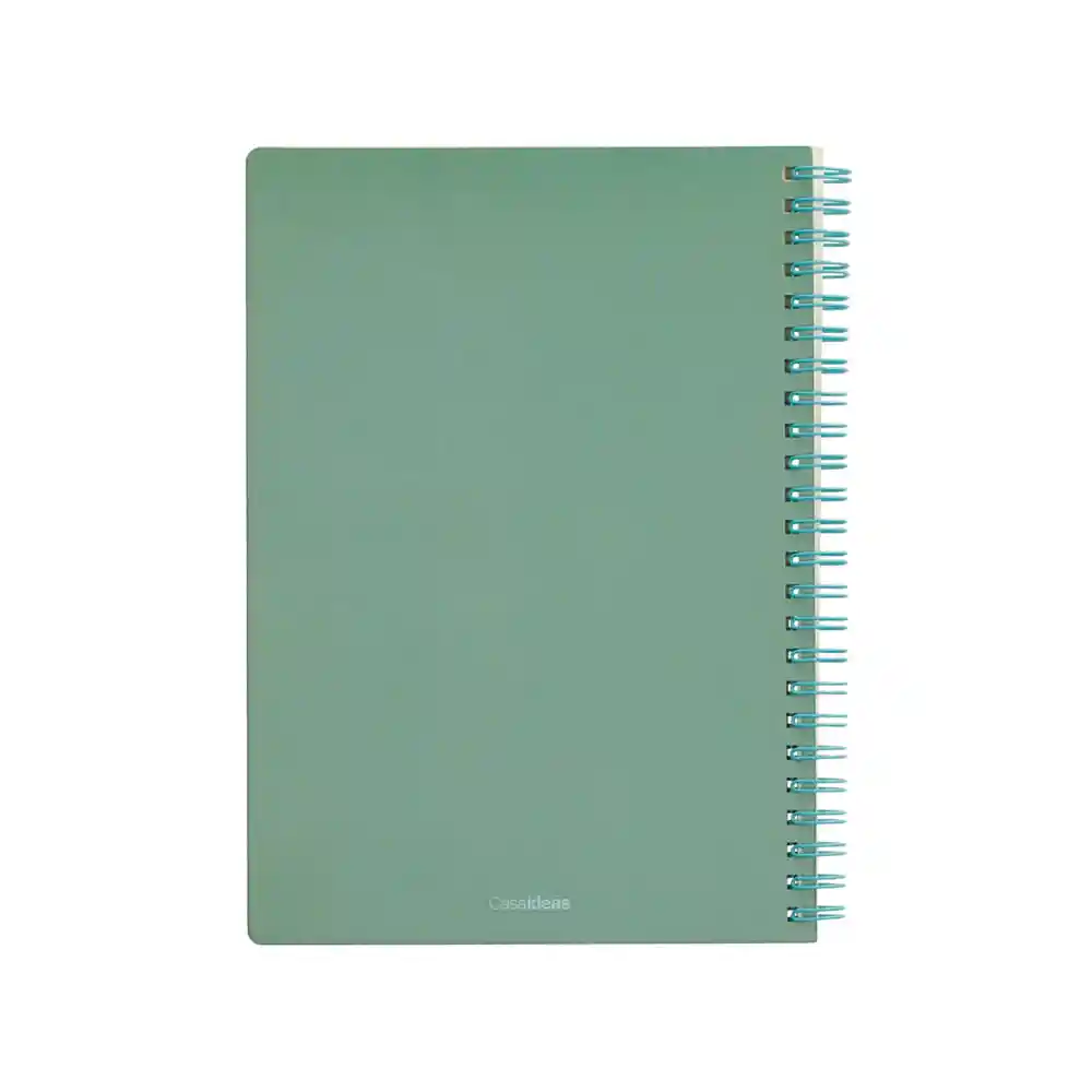 Cuadernillo Espiral Diseño 0001 Verde 15 x 21 cm Casaideas