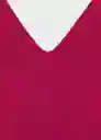 Top Gymnasti Rojo Talla Xs Mujer Mango