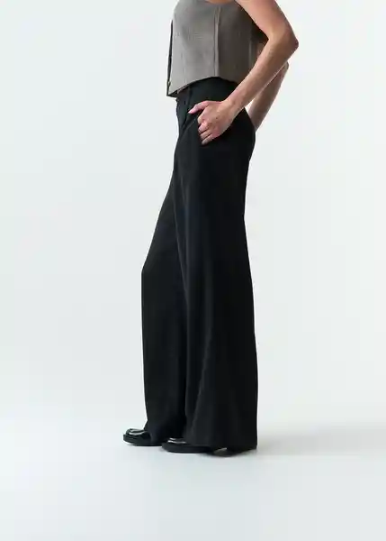 Pantalón Isis Mujer Negro Puro Ultraoscuro Talla 6 533G356 Naf Naf