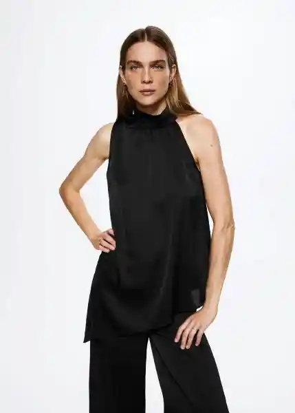 Top Laila-W Negro Talla Xs Mujer Mango