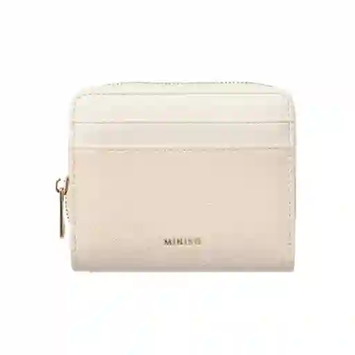 Cartera Para Mujer Con Textura Granulada Beige Serie Miniso