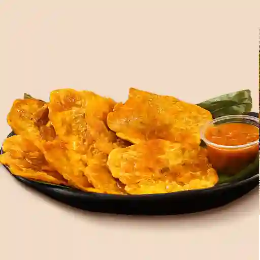 Tostadas con hogao x 8