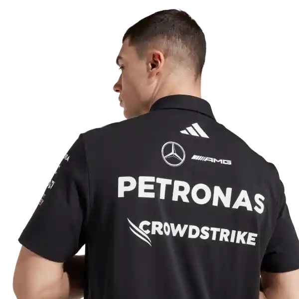 Adidas Camiseta Polo F1 Mercedes Lifestyle Hombre Negro Talla S