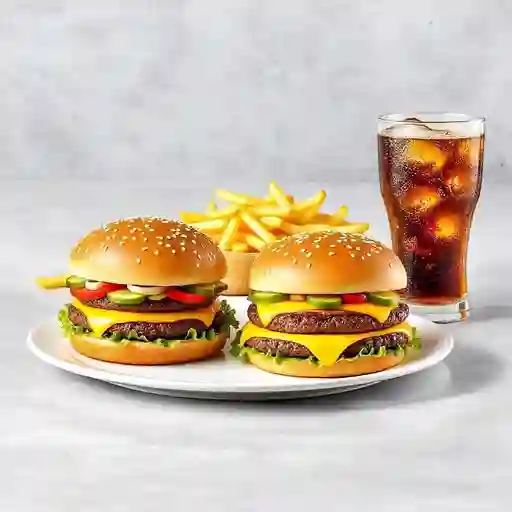 Combo para dos hamburguesa especial