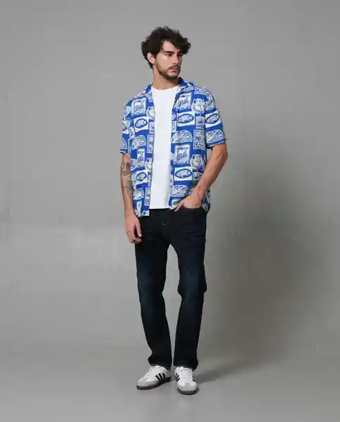 Camisa Hombre Azul M 113 113G020_AZU194056 Rifle
