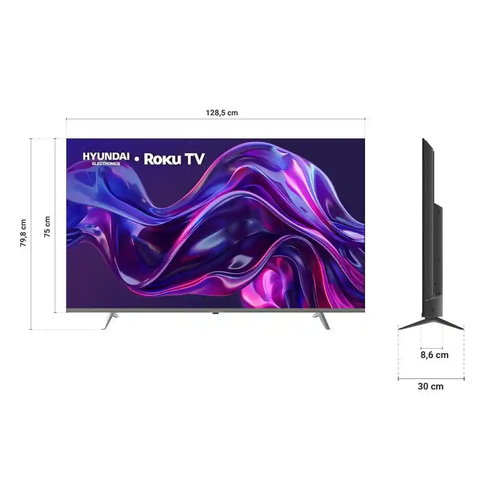 Televisor Hyundai 58 Pulgadas Led Uhd4k Smart Tv Hyled5811r4km