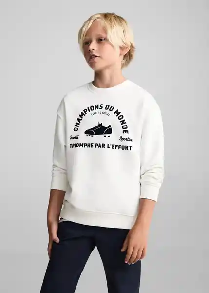 Sudadera Equipe Offwhite Talla 10 Niños Mango