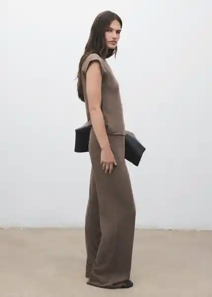 Pantalón Michi Topo Talla S Mujer Mango