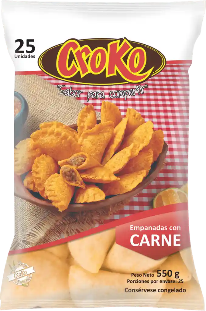 Empanada Con Carne Croko X25 *550gr