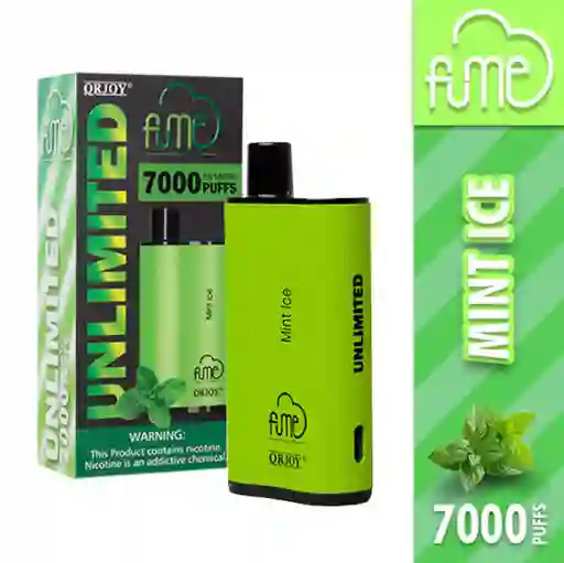 Vape Fume Mint Ice (5%) Unlimited 7000 Puffs - 1 Ud.
