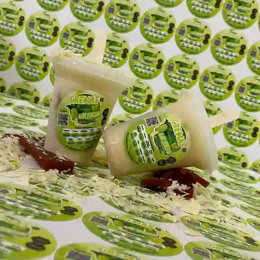 Crema de queso con bocadillo