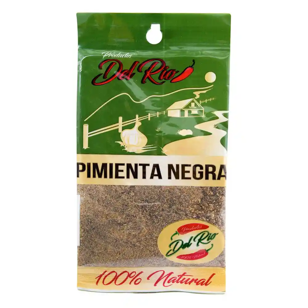 Productos Del Rio Condimento de Pimienta Negra en Polvo