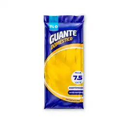 TLD Guantes Domésticos Amarillo Talla 7.5