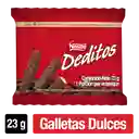 Galletas DEDITOS cubiertas con sabor a chocolate x 23g