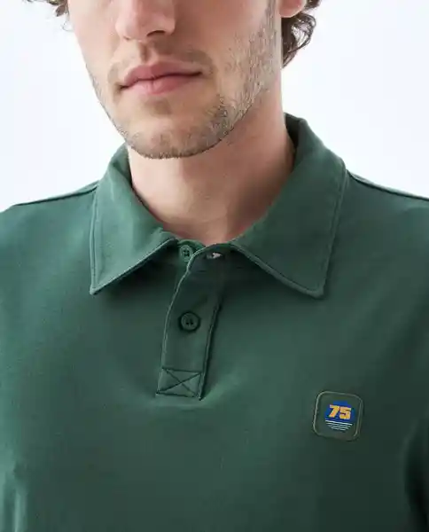 Camiseta Hombre Verde Talla M 809e006 Americanino