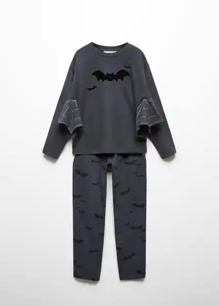 Pijama Pack Bat Antracita Talla 12 Niños Mango
