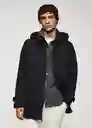 Abrigo Medina Antracita Talla XL Hombre Mango