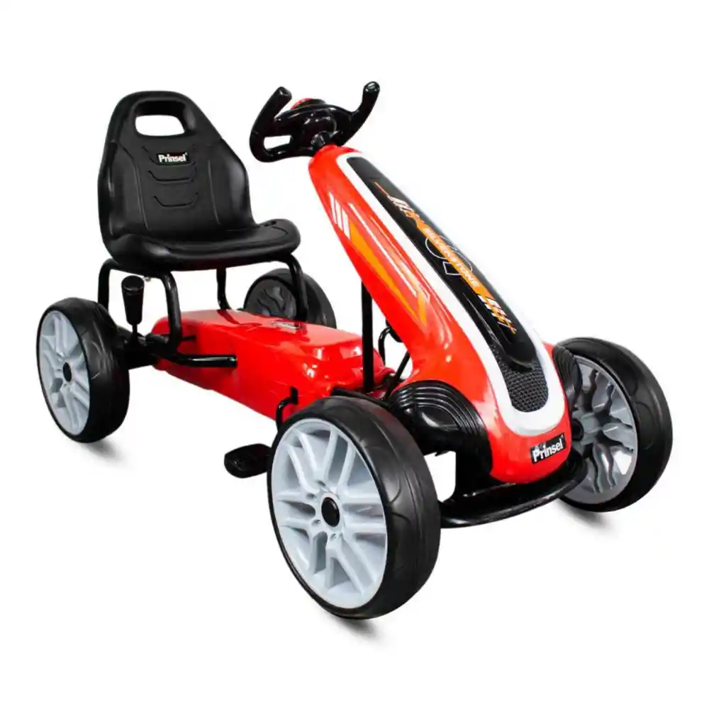 Montable de Pedales Para Niños Go Kart Silverstone Rojo Prinsel