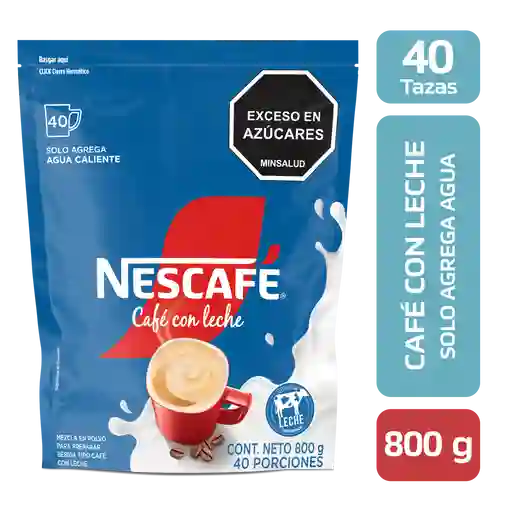 Café con Leche NESCAFÉ soluble x 800g