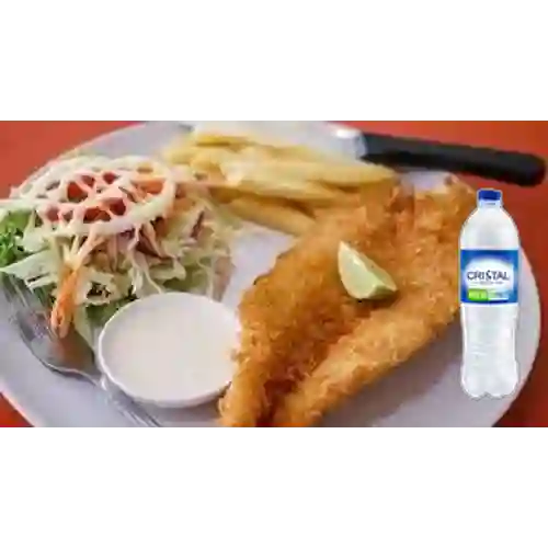Combo R��balo Frito + Agua Cristal Sin Gas 500 ml