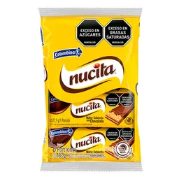 Nucita Galleta Wafer con Crema de Avellana Cubierta de Chocolate