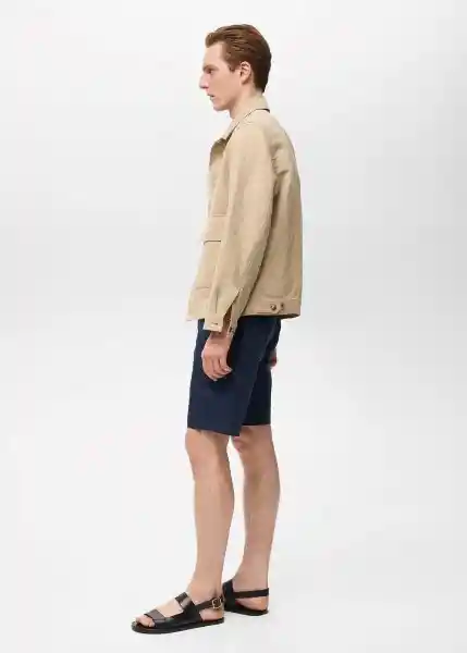 Bermuda Gracia Navy Talla 42 Hombre Mango
