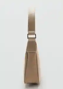 Bolso M Poma Beige Talla 99 Mujer Mango