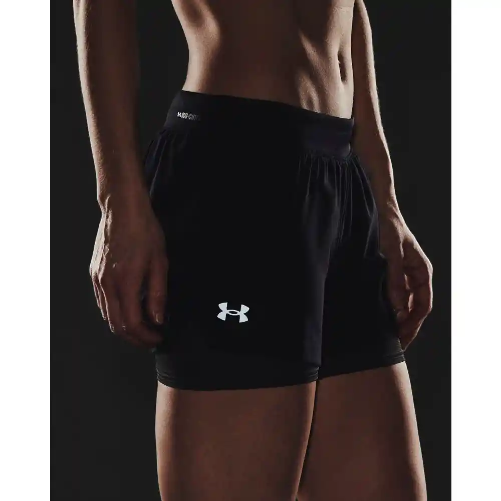 Ua Iso-chill Run 2n1 Short Talla Lg Pantalones Y Lycras Negro Para Mujer Marca Under Armour Ref: 1361582-001