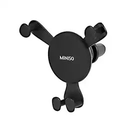 Miniso Soporte Para Celular De Auto, Pequeño, Negro