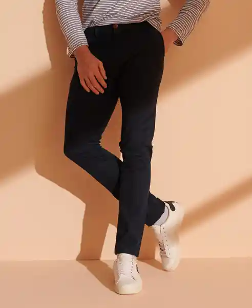 Superdry Pantalón Core Slim Chino Negro Talla 28