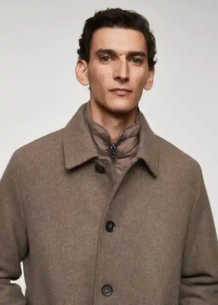 Abrigo Station Topo Talla XS Hombre Mango