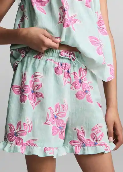 Short Rox Turquesa Talla 10 Niños Mango