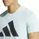 Adidas Camiseta Bos Tee Para Hombre Azul Talla XL