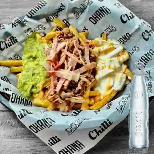 Combo Papas Pulled Pork + Breta��a 350 ml
