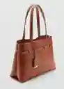 Bolso M Dahlia Cuero Talla 99 Mujer Mango