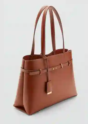 Bolso M Dahlia Cuero Talla 99 Mujer Mango