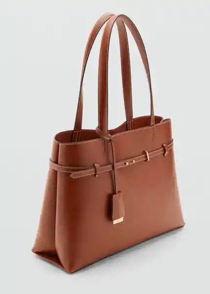 Bolso M Dahlia Cuero Talla 99 Mujer Mango