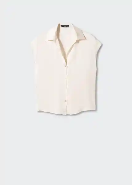 Camisa Sassa Crudo Talla XS Mujer Mango