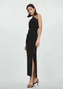 Vestido Naty Negro Talla 18 Mujer Mango