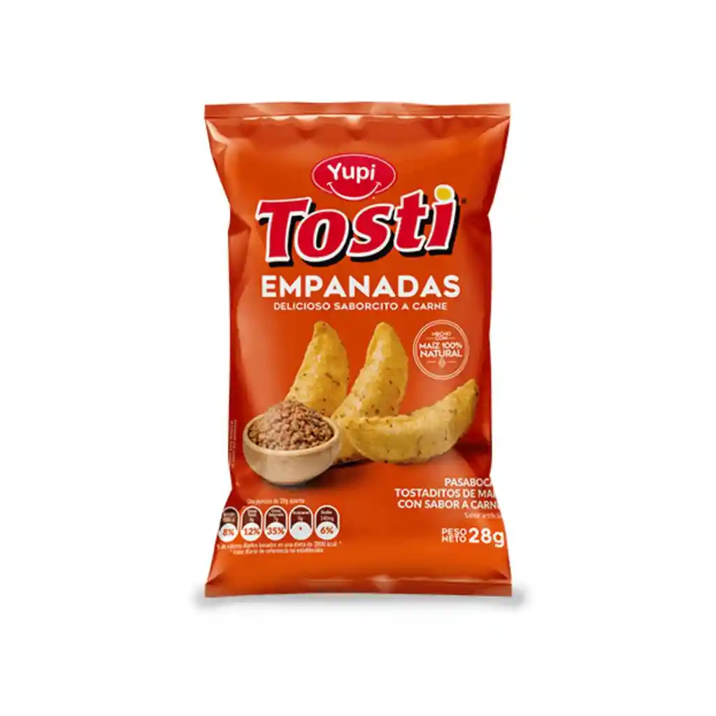 Tosti Snack Empanadas Tostaditas Sabor a Carne