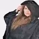 Rainkiss Poncho Black to Black Negro