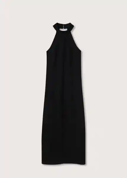 Vestido Riot Negro Talla 24 Mujer Mango